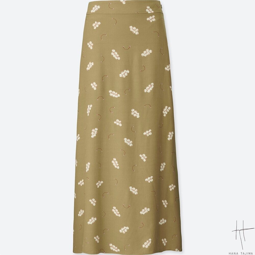 Rayon Printed Flare Skirt | UNIQLO | Great Cond.